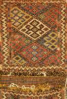 Azeri Doppeltasche antik, Kaukasus, 19.Jhd., Wolle auf Wolle, ca. 140 x 65 cm, SchÄtzwert: 2000.- EURO, Kelimgewebe mit Zili Arbeit