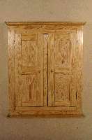 SpÄtbiedermeierschrank, deutsch, um 1840/50, ausgesuchtes Kiefernholz von hervorragender QualitÄt, zum großen Teil Kernholz, allseitig auf ...
