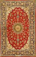 Esfahan fein sign, Persien, neuwertig, Korkwolle mit und auf Seide, ca. 175 x 112 cm, SchÄtzwert: 3200.- EURO, ca. 1,0 Mio. Kn/qm, feiner edler ...