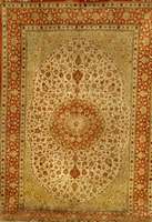 Ghom Seide sign, Persien, ca. 10 Jahre, reine Naturseide, ca. 298 x 197 cm, SchÄtzwert: 14000.- EURO, ca. 1,0 Mio. Kn/qm, EHZ: 1-2, glanzreicher ...