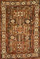 Ordutsch-Konagend, Kuba-Schirwan Gebiet, 19. Jhd antik, feine Wolle, ca. 162 x 113 cm, SchÄtzwert: 7000.- EURO, Naturfarben, lit.vergl., ...
