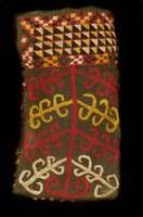 UmhÄngetasche,Turkmenistan, Selten, um 1900, Baumwolle mit Seidenstickerei,ca. 25 x 14 cm, SchÄtzwert: 500.- EURO, EHZ: 2