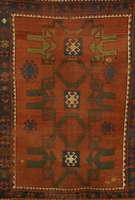Kazak, Armenien, um 1900, Wolle auf Wolle, ca. 198 x 150 cm, SchÄtzwert: 750.- EURO, EHZ: 4-5.(sog. Leshgi Muster mit seinem drei Sterne n ...