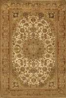 Esfahan fein, Persien, ca. 40 Jahre, Korkwolle mit und auf Seide, ca. 159 x 117 cm, Schätzwert: 2900.- EURO, ca. 1,0 Mio. Kn/qm, 70% Seide, EHZ: 2
