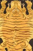 Tiger Teppich, China, um 1930, Wolle auf Baumwolle, ca. 134 x 80 cm, Schätzwert: 1400.- EURO, EHZ: 3