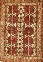 Youmut, Russland, um 1920, Wolle auf Wolle, ca. 130 x 96 cm, Schätzwert: 900.- EURO, EHZ: