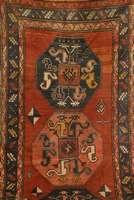 Wolkenband Kazak, auch bekannt als Chondsor esk, Kaukasus, um 1920, Wolle auf Wolle, ca. 2 78 x 136 cm, SchÄtzwert: 3900,- EURO, Ehz: 3-4 drei ...
