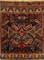 Afshar Tasche, Persien, um 1910, Wolle auf Wolle, ca. 69 x 71 cm, SchÄtzwert: 950.- EURO, EHZ: 4, leichter mottenfras