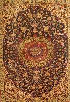 Esfahan fein, Persien, ca. 30 Jahre, Korkwolle auf Seide, ca. 120 x 85 cm, SchÄtzwert: 1600.- EURO, ca. 1,0 Mio. Kn/qm, EHZ: 1-2
