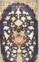 Esfahan fein, Persien, 5 Jahre, Korkwolle mit und auf Seide, ca. 110 x 60 cm, EHZ: 1 SchÄtzwert: 1050.- EURO, ca. 1,0 Mio. Kn/qm. S her guter ...