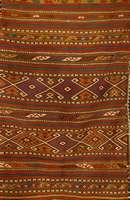 Fethiye-Chuval der Karakoyunlu-YÜrÜken, SÜd- TÜrkei, 19.Jhd.,Wolle/Wolle, sumakh-und Zili- technik mit Ziegenhaar-Webband, Naturfarben. ca. ...