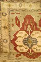 Sultanhani, TÜrkei, ca. 20 Jahre, Wolle auf Wolle, ca. 392 x 298 cm, SchÄtzwert: 3200.- EURO, EHZ: 2. AußergewÖhnliches Mittel-Medaill on. ...