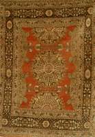 TÄbriz (eventuell Hadji Jalili), Nordpersie n, 19.Jhd antik, feine Wolle auf Baumwolle,ca. 179 x 134 cm, seltenes SammlerstÜck, das in f einer ...