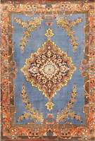 Esfahan fein, Persien, ca. 10 Jahre, Korkwo lle mit und auf Seide, ca. 107 x 80 cm, Schätzwert: 1050.- EURO, ca. 1,0 Mio. Kn/qm. S ehr guter ...