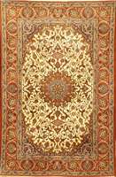 Esfahan fein sign. (Sayrafian), Zentralpers ien, ca. 15 Jahre alt, feine Korkwolle mit und auf Seide, ca. 168 x 110 cm, Schätzwert: 5900. - EURO, ...