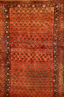 Brojard, Persien, ca. 30 Jahre, Wolle auf Baumwolle, ca. 216 x 137 cm, Schätzwert: 470.- EURO. Schöner edler roter Ton im Fond. Ehz: 2- 3.