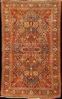 Keschan Kork Alt Zentralpersien, Naturfarbe n, um 1910/1920, feine hochwertige Korkwolle g eknüpft auf Baumwolle, ca. 209 x 131 cm, gute feine ...