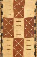Rafkin-Gewebe, Zentral Afrika, ca. 60 Jahre, ca. 378 x 60 cm, SchÄtzwert: 900.- EURO, EHZ: 3-4. SammelwÜrdig.