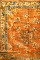 China, ca. 60 Jahre, Wolle auf Baumwolle, ca. 358 x 270 cm, SchÄtzwert: 3500.- EURO, EHZ: 4, glanzreiche Wolle, Typische Chinesisch e floral ...