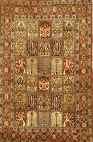 Ghom, Persien, ca. 40 Jahre, Wolle auf Baumwolle, ca. 205 x 134 cm, SchÄtzwert: 1300.- EURO, EHZ: 2. Guter Zustand. (Felder-Mo tiv).