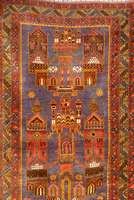 Zakini, Afghanistan, ca. 20 Jahre, Wolle auf Wolle, ca. 150 x 94 cm, SchÄtzwert: 550.- EURO, Ehz: 2 (kleines Loch an der BordÜre)