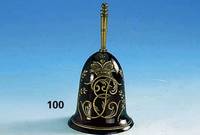 Erinnerungs-Tischglocke an eine kaiserl. Hoheit, JE ligiert = Jekaterina (Katharina die Große), um 1900, Rubinglas mit Gold aus- gerieben, Griff ...