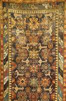 Blattgabel Shirwan, sog. Khila, Ostkaukasus Kuba-Gebiet, 19. Jahrhundert antik, ca. 322 x 121 cm, Naturfarben. Charakteristisch ein Typ ischer ...