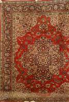 Esfahan, Persien, ca. 60 Jahre, Wolle auf Baumwolle, ca. 335 x 253 cm, Schätzwert: 2800.- EURO, EHZ: 2-3. Sehr schöne und edle Mu sterung auf ...