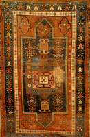 Fachralo Kazak datiert, Kaukasus, um 1910, Wolle auf Wolle, ca. 213 x 133 cm, SchÄtzwert: 2100.- EURO, EHZ: 5. Antik. SammlerstÜck.