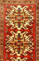 Kars, Türkei, ca. 50 Jahre, Wolle auf Baumwolle, ca. 209 x 108 cm, Schätzwert: 750.- EURO, EHZ: 2 (Adler Kazak Motiv)