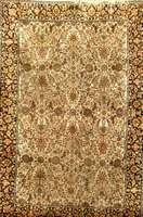 Kashmir Seide, Indien, ca. 20 Jahre, Seide auf Baumwolle, ca. 267 x 178 cm, Schätzwert: 1900.- EURO, EHZ: 3. Glanzreicher Seidenschimm er.