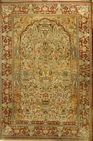 Hereke, China, ca. 20 Jahre, reine Naturseide, ca. 183 x 126 cm, Schätzwert: 4900.- EURO, ca. 1,0 Mio. Kn/qm, EHZ: 2-3. Hoc hfeine Knüpfung in ...