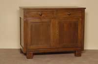 Halbschrank, Holland, um 1910/20, ArtDeco, Korpus Weichholz, Tischlerplatte, z.T. Eichefurnier, Eicheplatte geschliffen, neu lackiert und ...