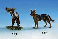 Wiener Bronze "SchÄferhund", bt. staffiert, L ca 10 cm
