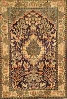 Gohm Alt, Persien, ca. 60 Jahre, Flor Wolle mit Seide, ca. 196 x 136 cm, SchÄtzwert: 2200.- EURO, EHZ: 2