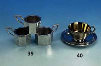 Set 6 Silbertassen, Polen, Silber, Gew. total ca. 490 g, H. ca. 4 cm, D. ca. 5 cm