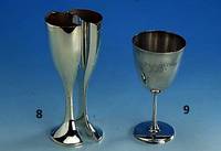 TIFFANY-Silberbecher, Gew. ca. 204 g, H. ca. 17.5 cm, grav. "Breuninger Family 5724"