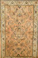 Sarogh, Persien, ca. 30 Jahre, Wolle auf Baumwolle, ca. 240 x 128 cm, Schätzwert: 1250.- EURO, EHZ: 2, ausgebleicht. Lachs farbe nder Fond.