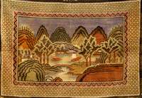 Khotan, China, um 1920, Wolle auf Baumwolle, ca. 160 x 231 cm, Schätzwert: 2500.- EURO, EHZ: 2. Darstellung einer Chinesi schen Dorflandschaft. ...