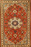 Esfahan (Mobareke), Persien, Korkwolle, ca 155 x 100 cm. Ehz: 2-3. Schätzwert: 980.- EURO . Feine Knüpfung.