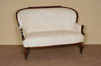 2-sitzer Sofa, sÜddeutsch, um 1880/90, GrÜnderzeit, Gestell Nußbaum und Buche auf Mahagoni gebeizt, Drechselarbeit, BalusterfÜße, barocke ...