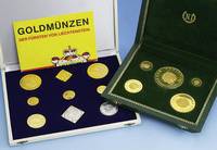 GoldmÜnzen: Gedenkausgabe zum 150. Geburtstag von Ignaz Semmelweis, 1968 BP: 1000 Forint, 500 Forint, 200 Forint, 100 Forint, 50 Forint, av: Kopf ...