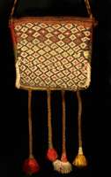 Bachtiar Tasche Antik, Persien, um 1900, Wolle auf Wolle, ca. 30 x 27 cm, EHZ: 2, Feine Sumakh-Technik .Pflanzenfarben.