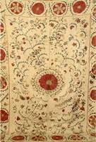 Susani, Persien, um 1900, Seide auf Baumwolle, ca. 213 x 154 cm, Schätzwert: 1800.- EURO, EHZ: 3, aufwendige Handarbeit