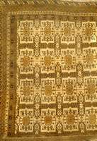 Dolatabad, Afghanistan, ca. 60 Jahre, Wolle auf Wolle, ca. 310 x 242 cm, SchÄtzwert: 850.- EURO, EHZ: 3. Ein Sogennater Goldafhane.