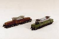 E-Lok, MÄrklin, 2. HÄlfte 20. Jh., Spur HO, Nr. 3352, braunes Krokodil, funktionsfÄhig, im orig. Karton, sammelwÜrdig
