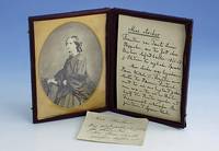 Ferrotypie, England um 1867, Atelier: London School of Photography, Darst. der Miss Archer in stiltyp. Haltung und Klei- dung, Freundin von Luise ...