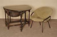 Oblongtable, England, um 1890/1900, viktorianisch, Eiche massiv, Gestell mit in sich gedrehten Beinen, FÜße in Balusterform, ausstellbar, auch ...