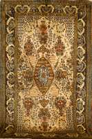 Ghom, Persien, ca. 40 Jahre, Flor Wolle mit Seide, ca. 253 x 155 cm, Schätzwert: 1300.- EURO, EHZ: 2