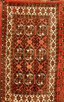Jamoud Tchowal, Turkmenistan, um 1920/30, Wolle auf Wolle, ca. 105 x 63 cm, SchÄtzwert: 980.- EURO, EHZ: 2, mit Kelim RÜckseite